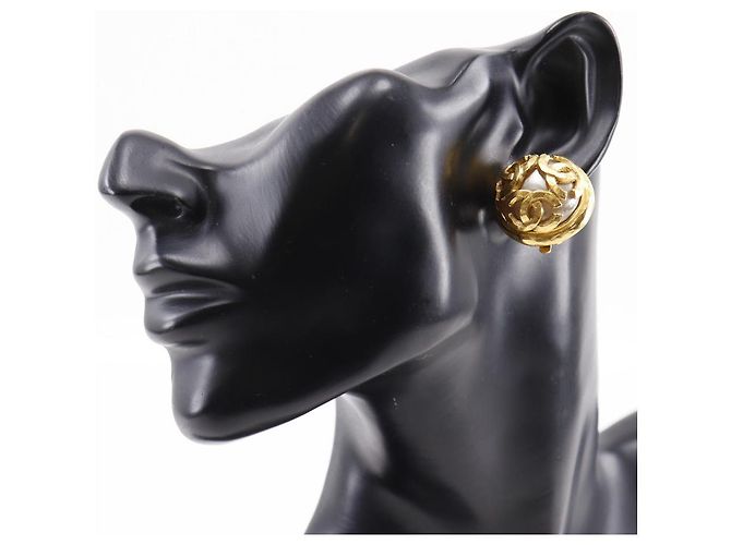 Chanel Triple Coco Mark Ohrringe Golden - Ansicht 2