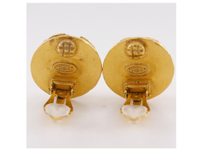 Chanel Triple Coco Mark Ohrringe Golden - Ansicht 4
