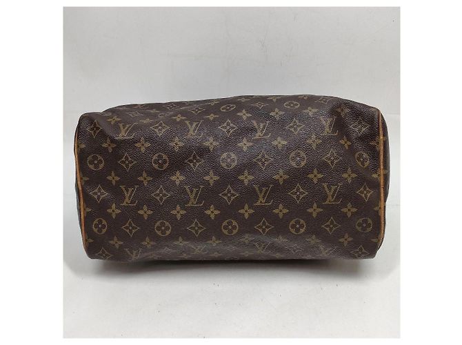 Borsa a mano Louis Vuitton Speedy 35 Marrone Scuro Pelliccia - vista 4