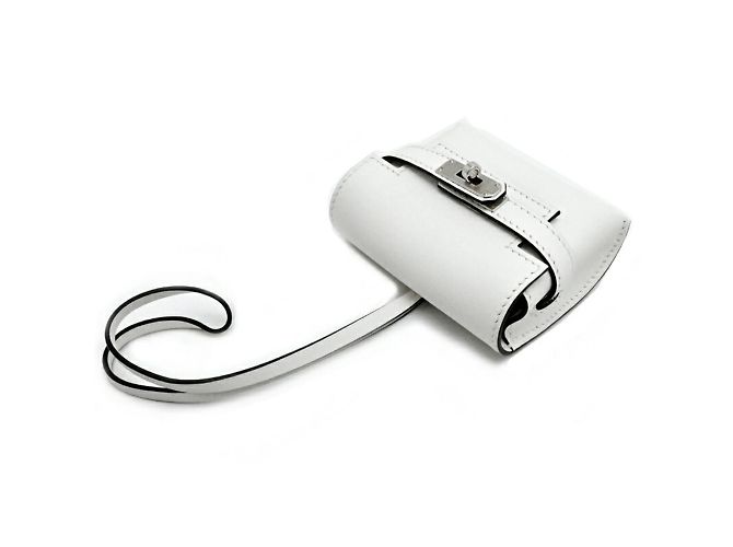 Charm per borsa Hermès Kelly Festival W Stamp 2024 Bianco - vista 3