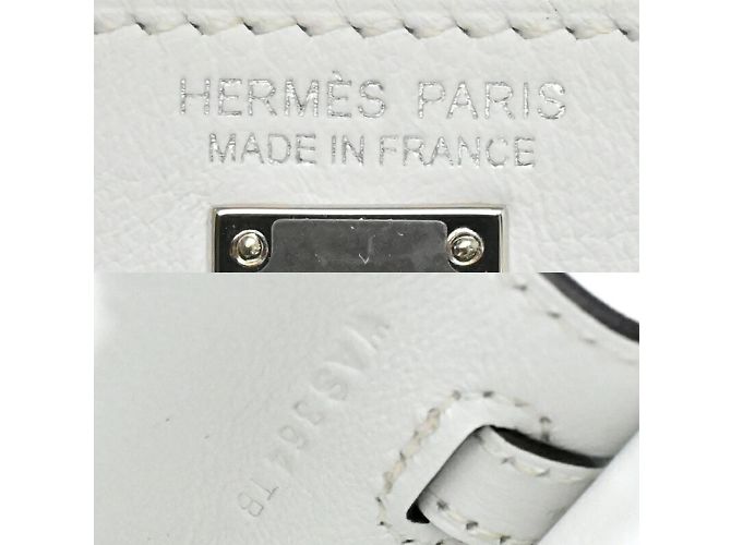 Charm per borsa Hermès Kelly Festival W Stamp 2024 Bianco - vista 9