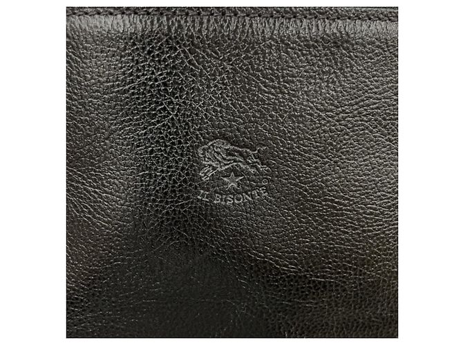 Marsupio in pelle nera Il Bisonte Nero - vista 8