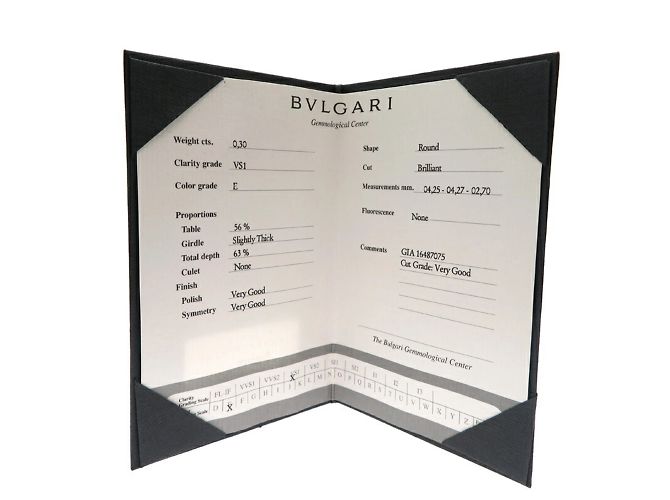 Bulgari Anello da Donna Lucia Bvlgari con Diamante da 0,30 ct D'oro - vista 9