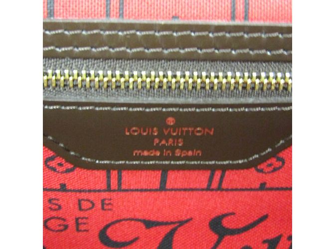 Damentasche Neverfull MM Damier N51105 von Louis Vuitton Braun - Ansicht 11