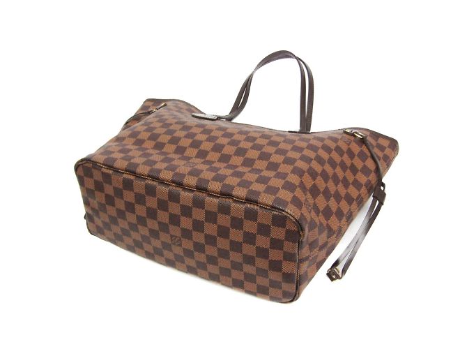 Damentasche Neverfull MM Damier N51105 von Louis Vuitton Braun - Ansicht 2