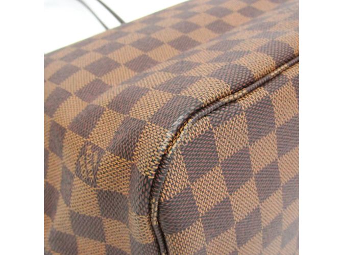 Damentasche Neverfull MM Damier N51105 von Louis Vuitton Braun - Ansicht 4