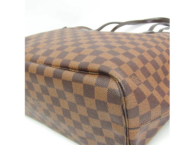 Damentasche Neverfull MM Damier N51105 von Louis Vuitton Braun - Ansicht 5