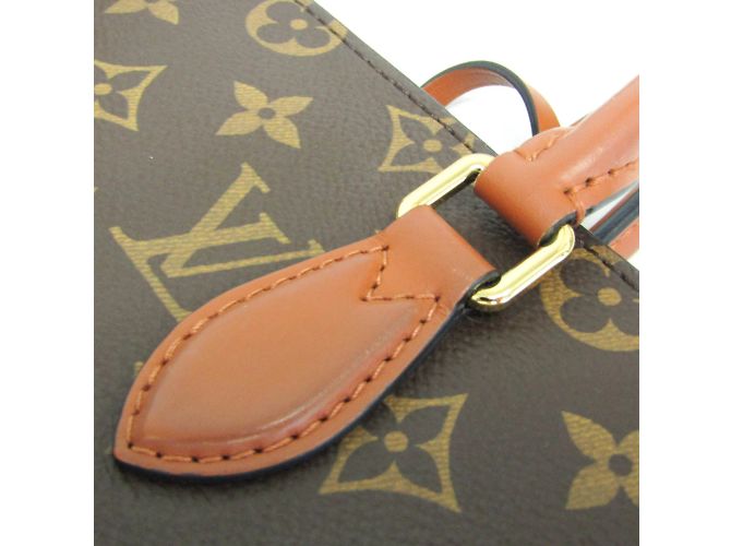 Borsa Tote Monogram Flower Louis Vuitton M43770 Marrone Monogramma - vista 10