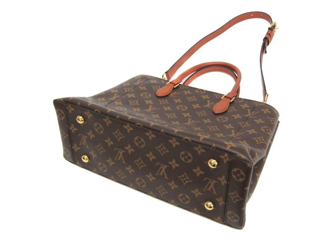 Borsa Tote Monogram Flower Louis Vuitton M43770 Marrone Monogramma - vista 2