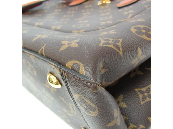 Borsa Tote Monogram Flower Louis Vuitton M43770 Marrone Monogramma - vista 5