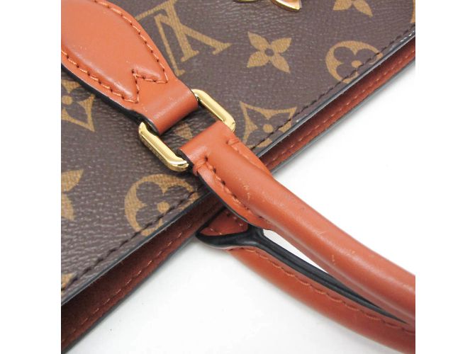 Borsa Tote Monogram Flower Louis Vuitton M43770 Marrone Monogramma - vista 9