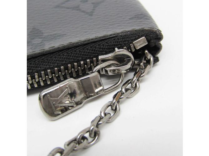 Llave de Louis Vuitton Monogram Eclipse Reverse Negro Morado oscuro - vista 6