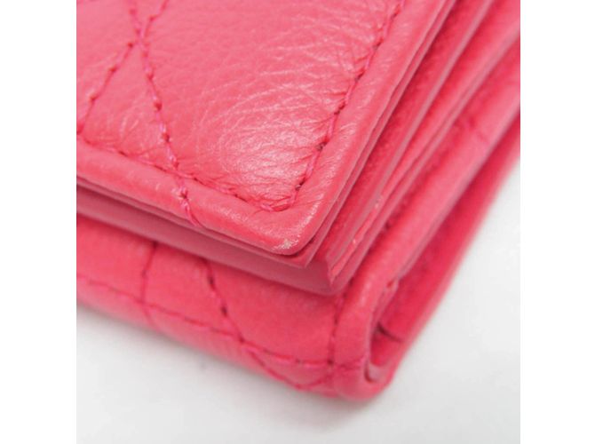 Medium Wallet Cannage/Lady Dior CARO von Christian Dior Pink - Ansicht 6