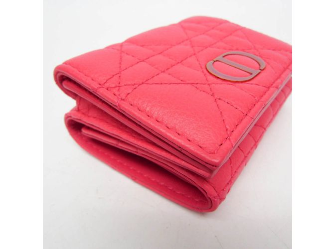 Medium Wallet Cannage/Lady Dior CARO von Christian Dior Pink - Ansicht 8