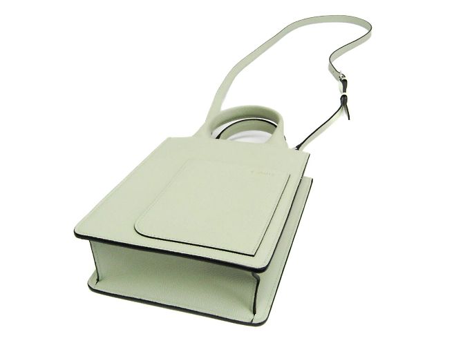 Borsa in pelle micro Boxy di Valextra Verde chiaro - vista 2