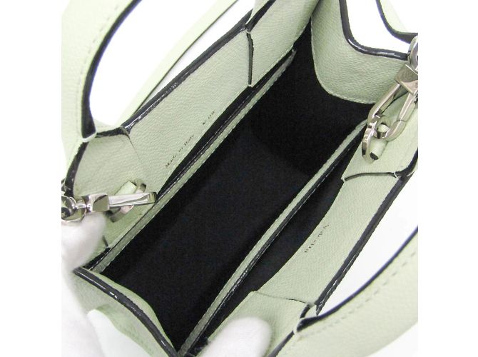 Borsa in pelle micro Boxy di Valextra Verde chiaro - vista 3