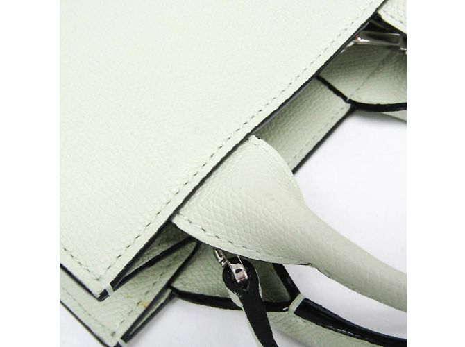 Borsa in pelle micro Boxy di Valextra Verde chiaro - vista 5
