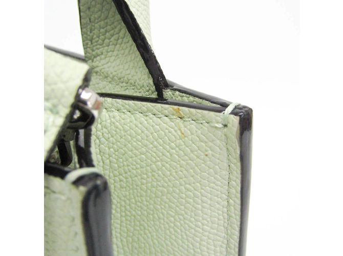 Borsa in pelle micro Boxy di Valextra Verde chiaro - vista 8