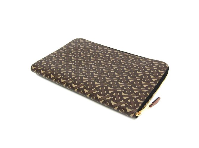 Borsa Clutch Monogramma TB Burberry Marrone - vista 3