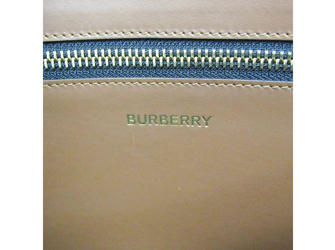 Borsa Clutch Monogramma TB Burberry Marrone - vista 8