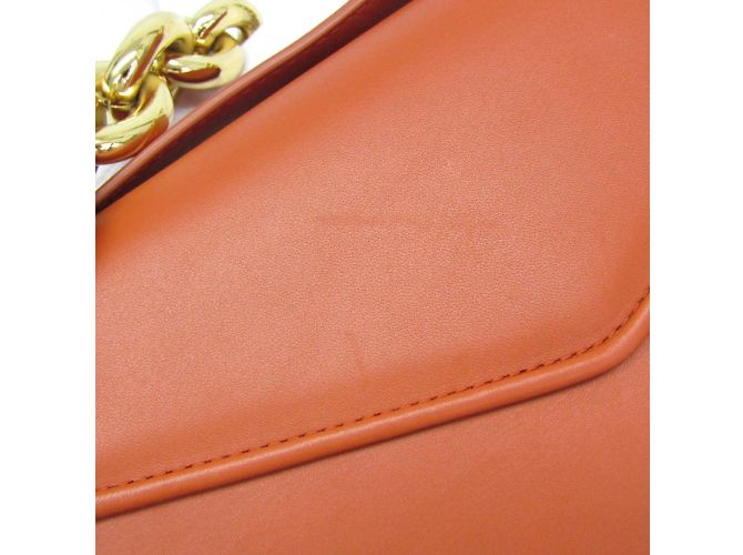 Borsa a Spalla Mount Chain di Bottega Veneta Arancione - vista 11