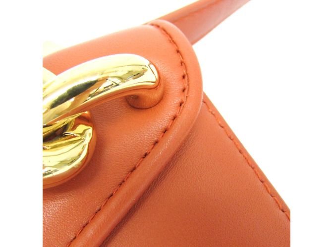 Borsa a Spalla Mount Chain di Bottega Veneta Arancione - vista 12
