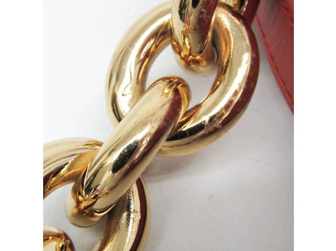Borsa a Spalla Mount Chain di Bottega Veneta Arancione - vista 14