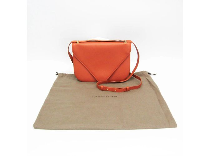 Borsa a Spalla Mount Chain di Bottega Veneta Arancione - vista 2