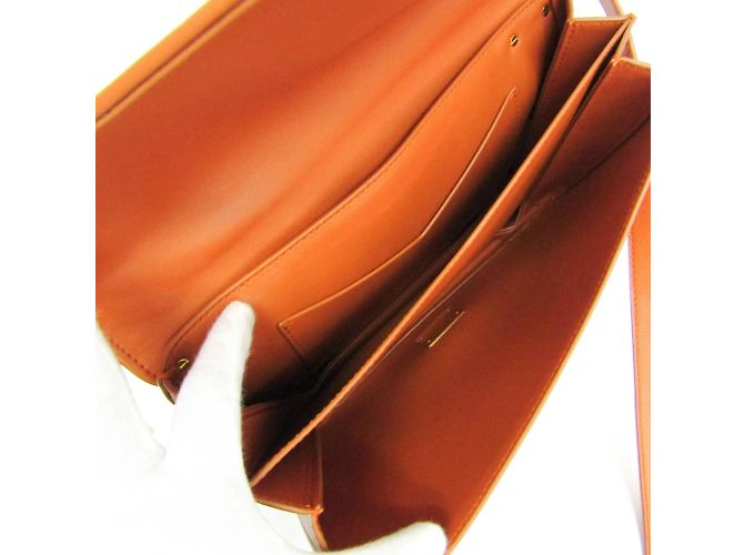 Borsa a Spalla Mount Chain di Bottega Veneta Arancione - vista 4