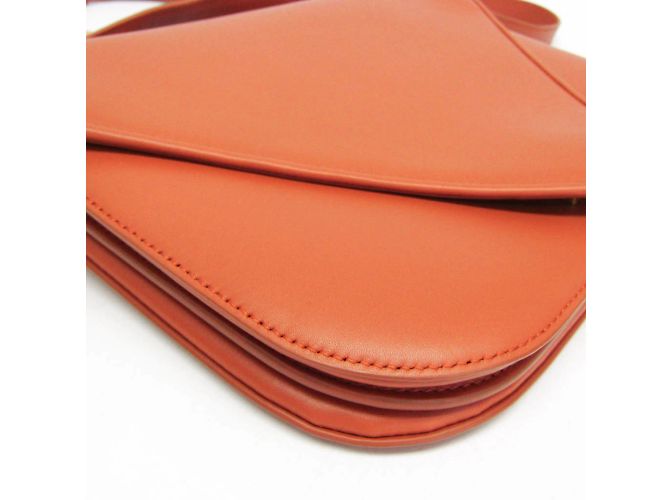 Borsa a Spalla Mount Chain di Bottega Veneta Arancione - vista 6