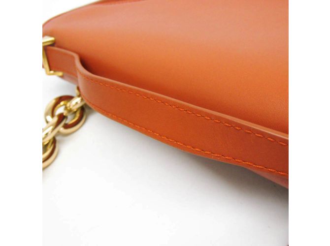Borsa a Spalla Mount Chain di Bottega Veneta Arancione - vista 7