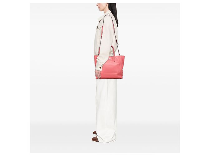 Borsa tote morbida Saffiano rosa Prada - vista 10