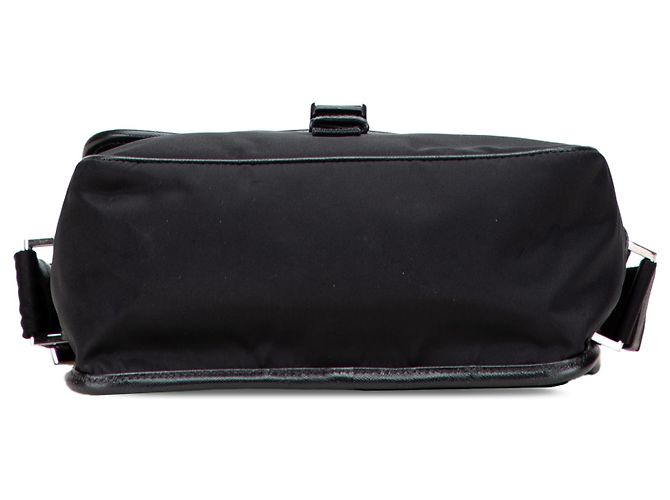 Prada schwarze Tessuto Messenger Bag mit Schnalle - Ansicht 3