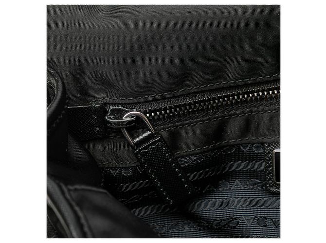 Prada schwarze Tessuto Messenger Bag mit Schnalle - Ansicht 7