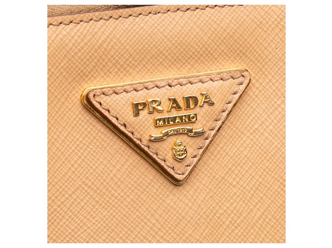 Bolsa Satchel Prada Beige Medium Saffiano Lux Promenade Bege - vista 5