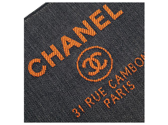 Chanel Graue Medium Denim Deauville O Clutch Braun Anthrazitgrau - Ansicht 7
