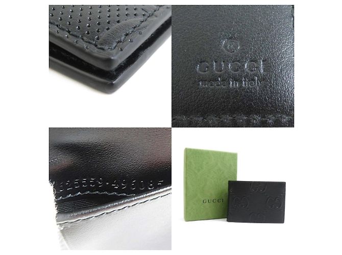 Gucci Men's Black Leather Bi-Fold Wallet - view 5