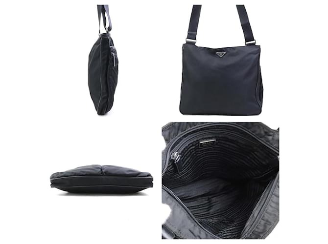 Borsa a Spalla in Nylon Prada Nero - vista 2