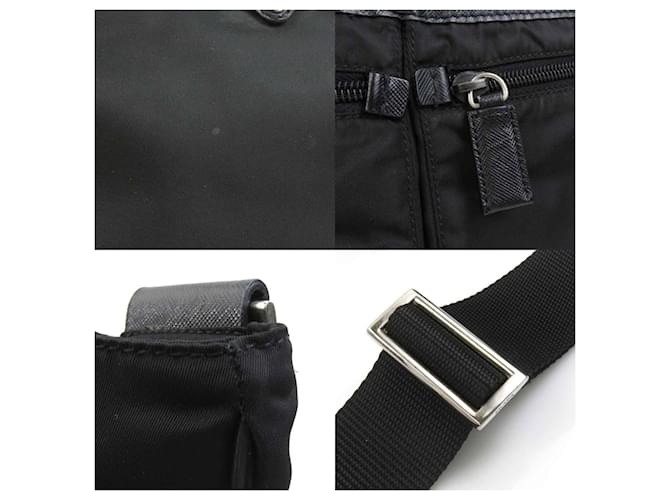 Borsa a Spalla in Nylon Prada Nero - vista 4