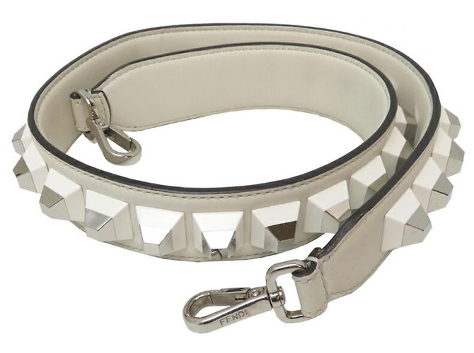 Fendi Peekaboo Medium Handtasche Weiß - Ansicht 9