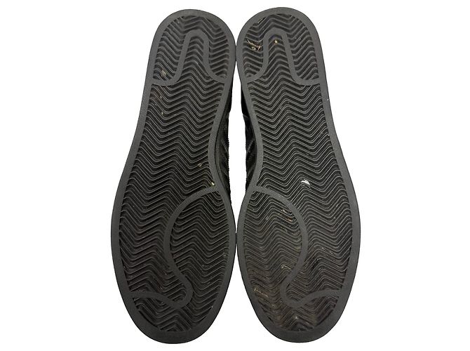 Autre Marque Sneakers Adidas Superstar in pelle nera tripla Nero - vista 6