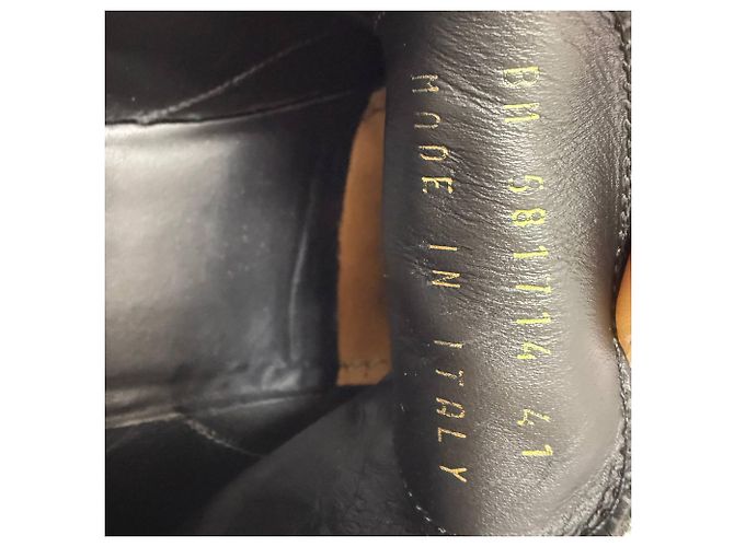 Scarpe Derby stringate Saint Laurent in pelle nera - vista 15
