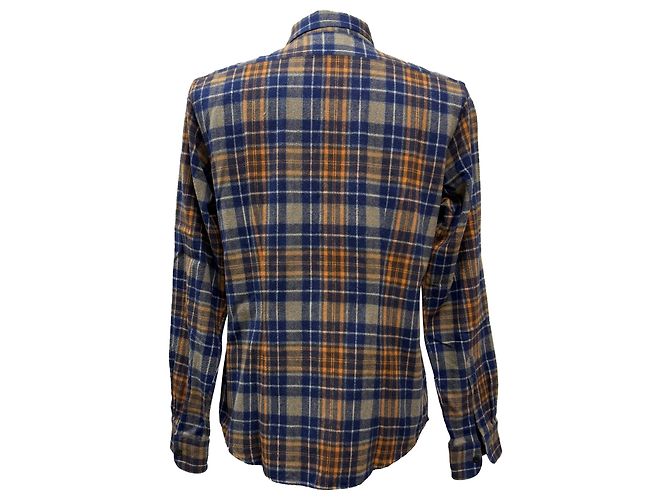 Kariertes Button-Down-Hemd von Dries Van Noten aus mehrfarbiger Wolle Mehrfarben - Ansicht 3