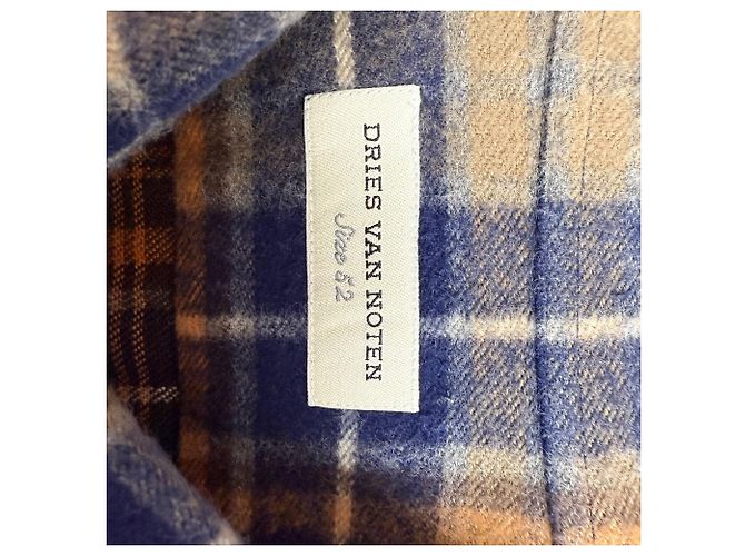 Kariertes Button-Down-Hemd von Dries Van Noten aus mehrfarbiger Wolle Mehrfarben - Ansicht 4