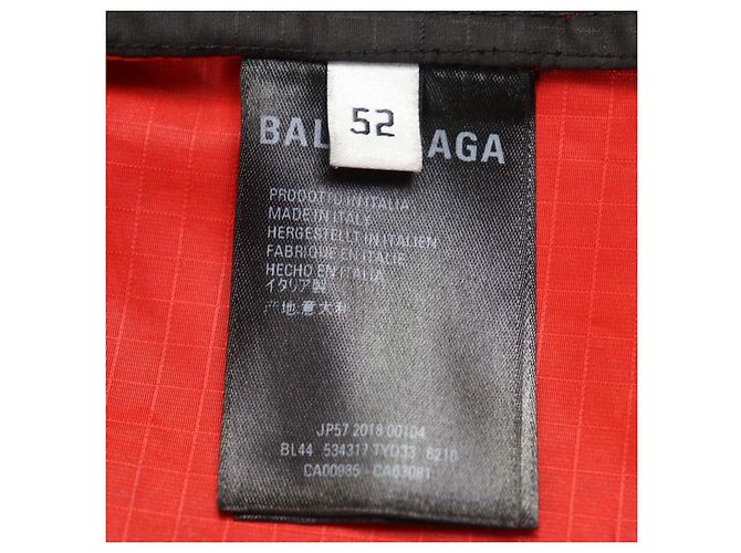 Chaqueta de poliéster con estampado de logo Balenciaga Negro Roja Azul - vista 10