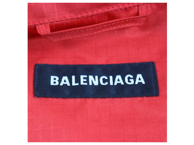 Chaqueta de poliéster con estampado de logo Balenciaga Negro Roja Azul - vista 9