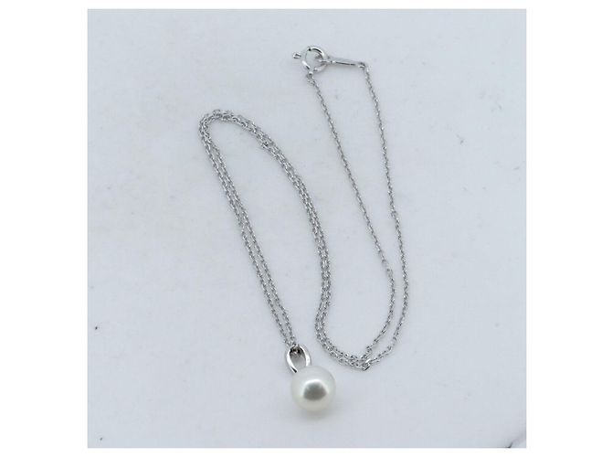 Collana di Perle Mikimoto K18WG Oro Bianco - vista 2