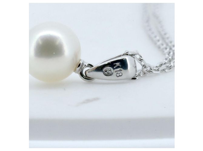 Collana di Perle Mikimoto K18WG Oro Bianco - vista 4