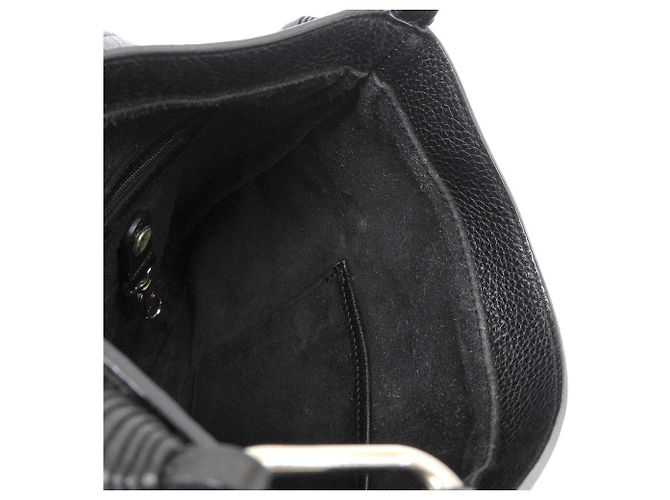 Autre Marque Borsa a spalla in pelle Anya Hindmarch nera Nero - vista 4