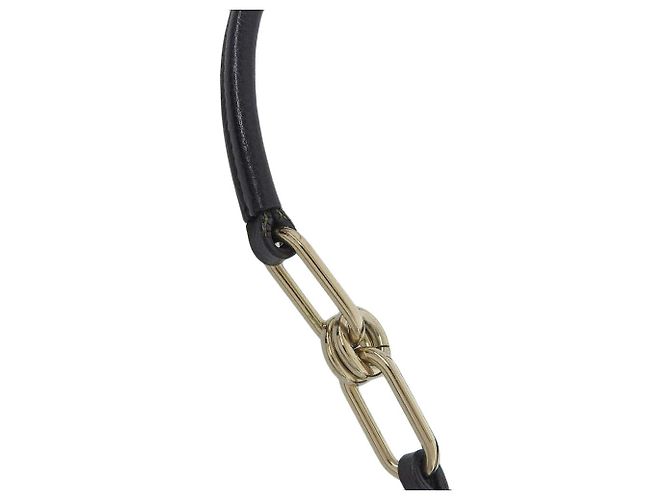 Autre Marque Borsa a spalla in pelle Anya Hindmarch nera Nero - vista 7